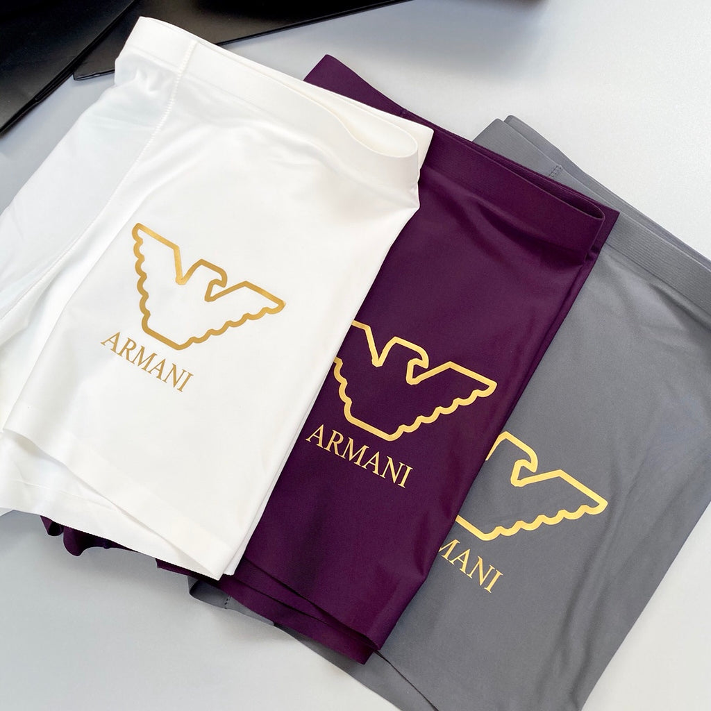 Armani Milk-Silk Men's Boxer Briefs - 3-Piece Box