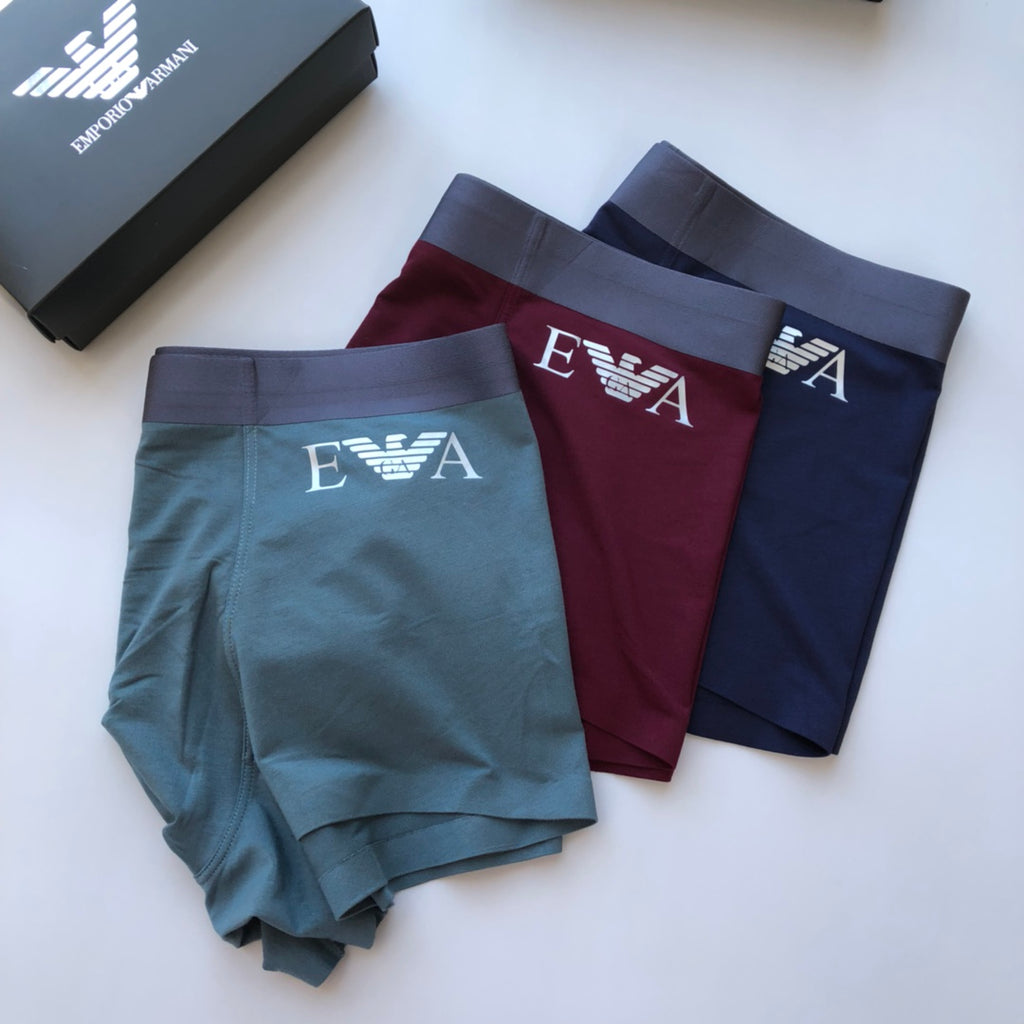 Armani Ea7 Waistbands Men's Boxer Briefs - 3-Piece Box
