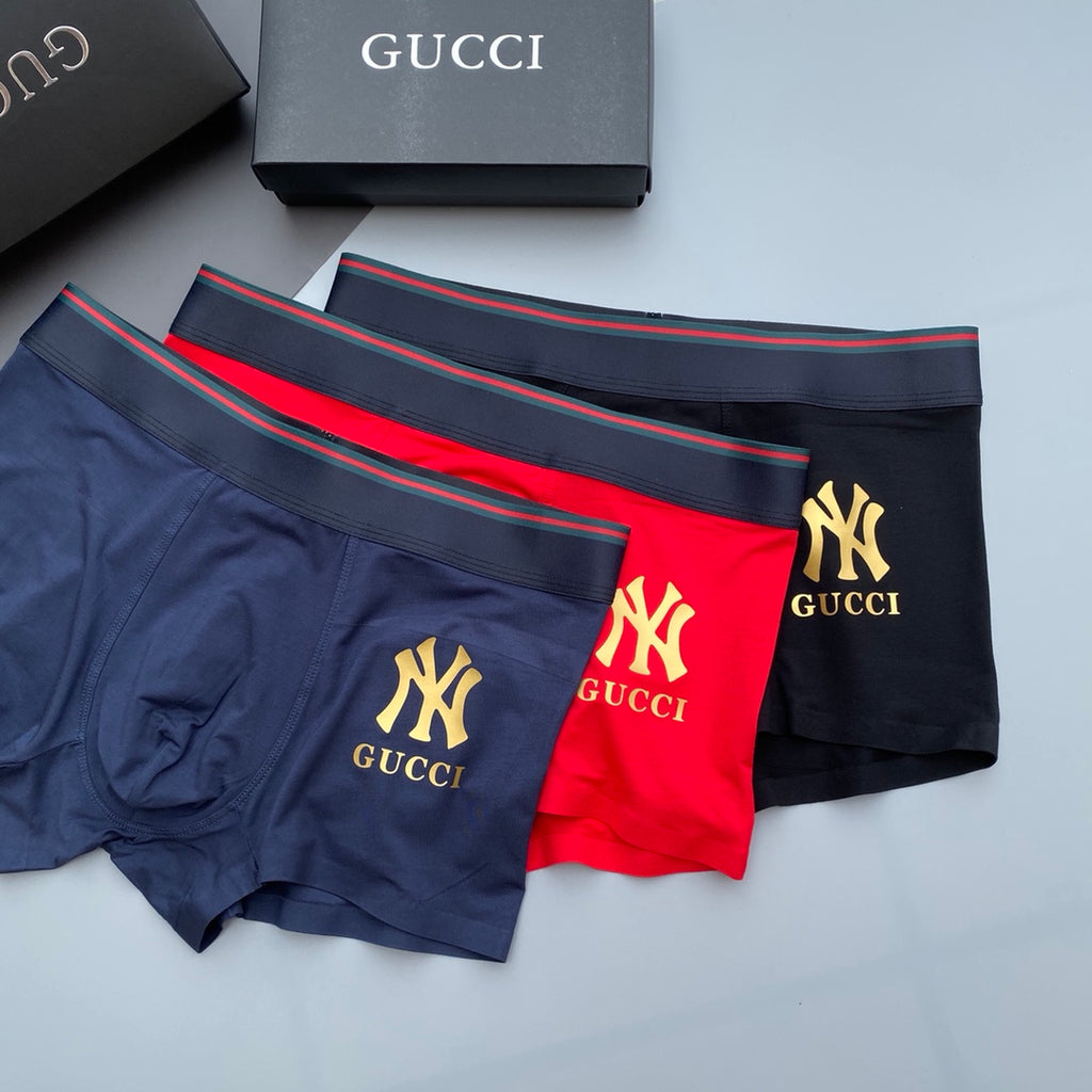 Gucci Modal Men's Boxer Briefs - 3-Piece Box