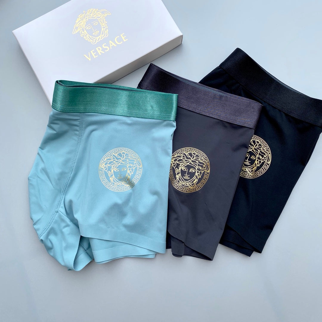 Versace Ice-Silk Men's Boxer Briefs - 3-Piece Box