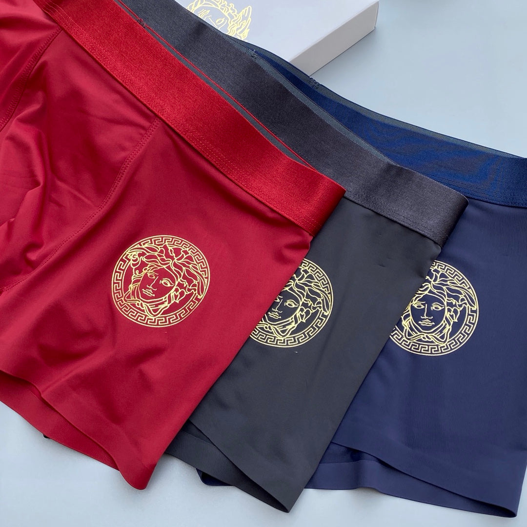 Versace Ice-Silk Men's Boxer Briefs - 3-Piece Box