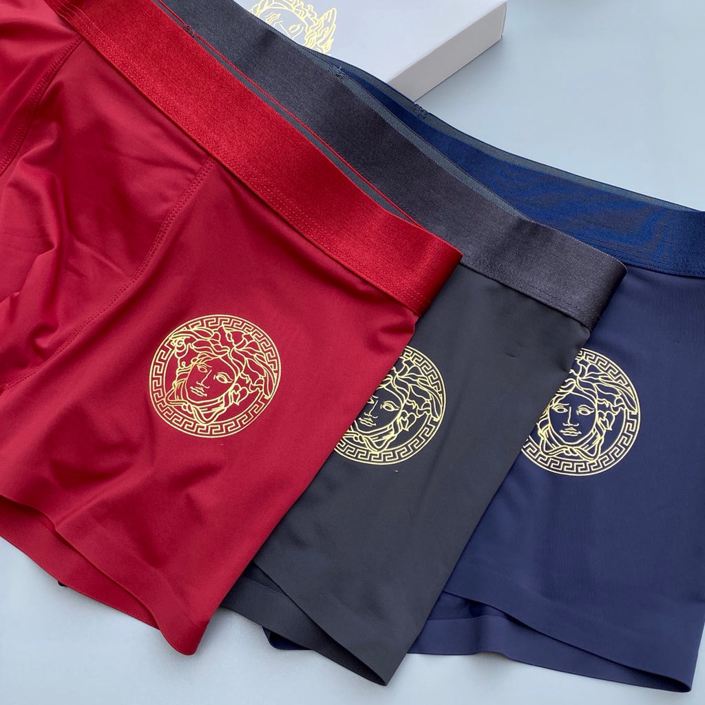 Versace Ice-Silk Men's Boxer Briefs - 3-Piece Box