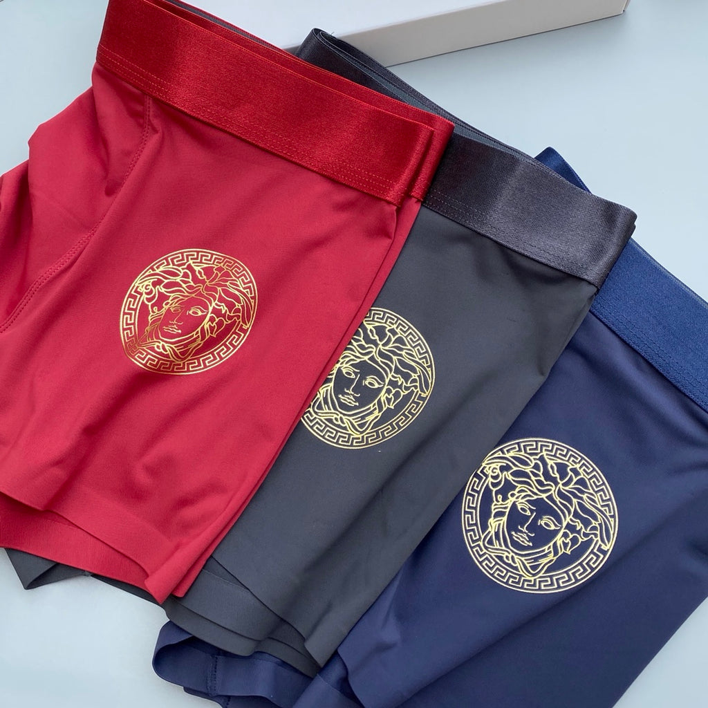 Versace Ice-Silk Men's Boxer Briefs - 3-Piece Box