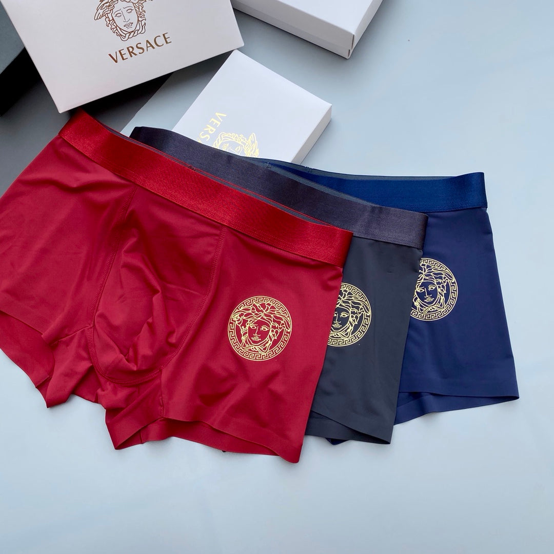Versace Ice-Silk Men's Boxer Briefs - 3-Piece Box