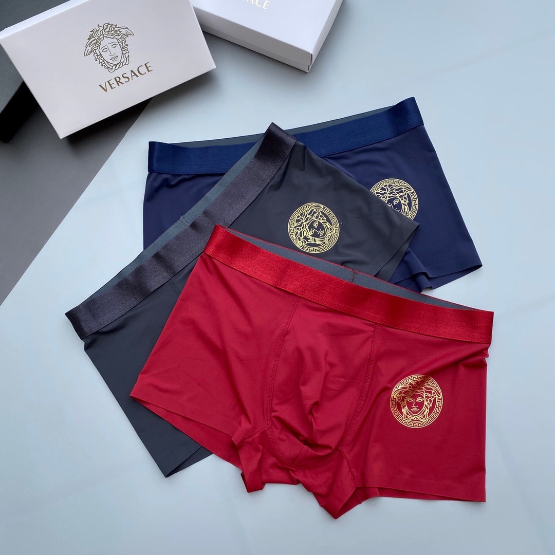 Versace Ice-Silk Men's Boxer Briefs - 3-Piece Box