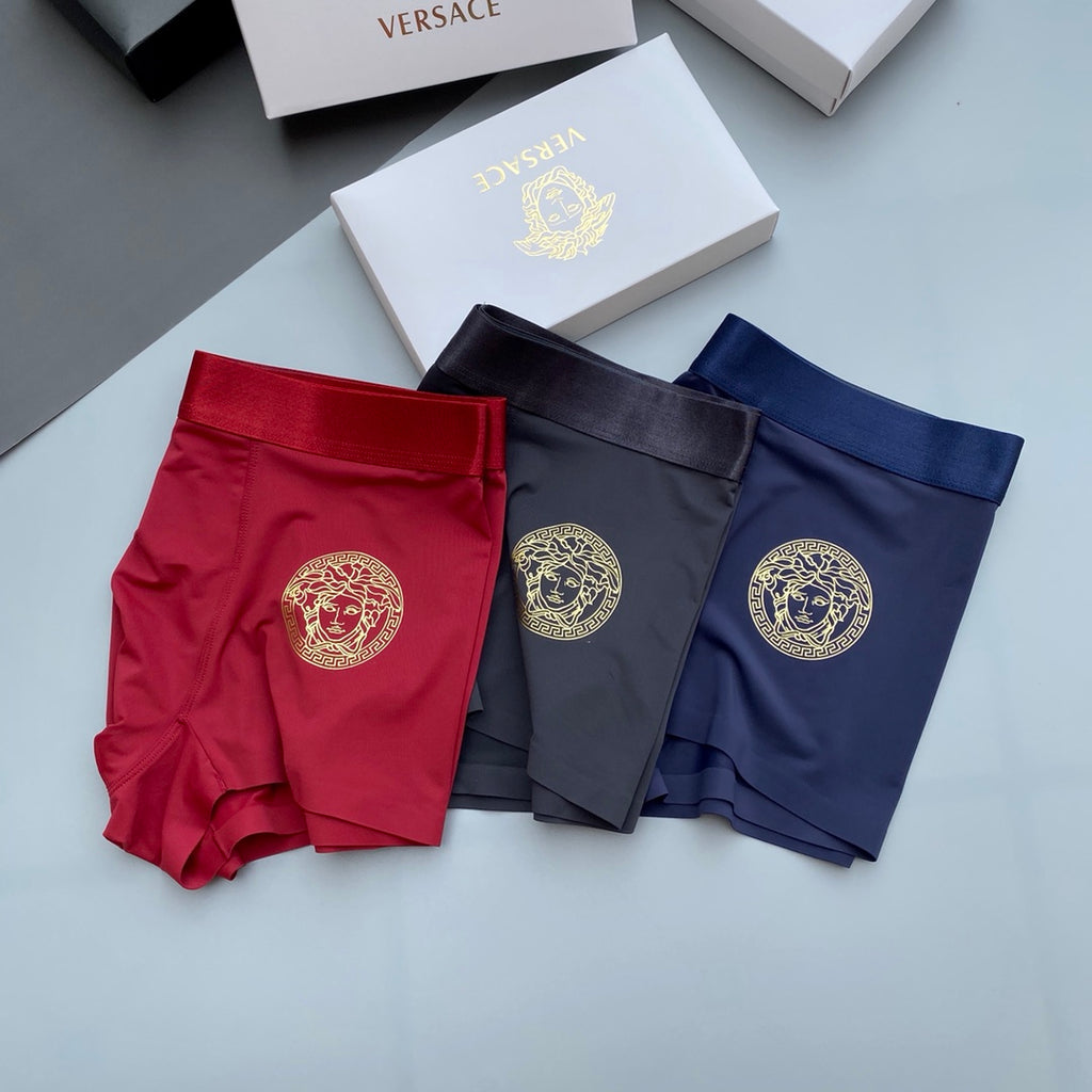 Versace Ice-Silk Men's Boxer Briefs - 3-Piece Box