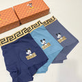 Gucci Visible Colour, Waistband And Emblem Details Men's Boxer Briefs - 3-Piece Box
