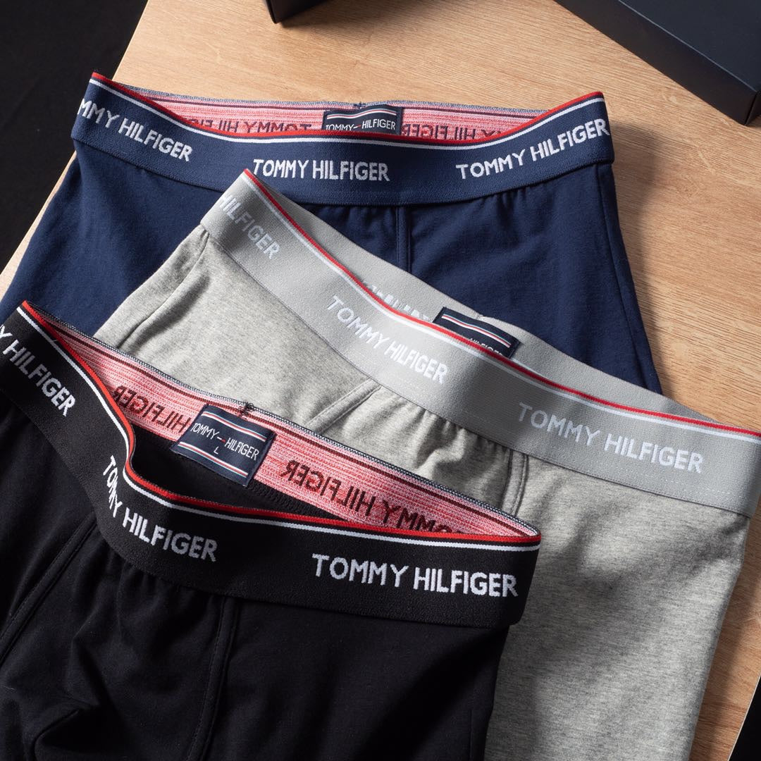 Tommy Hilfiger Combed Cotton Boxer Briefs - 3-Piece Box