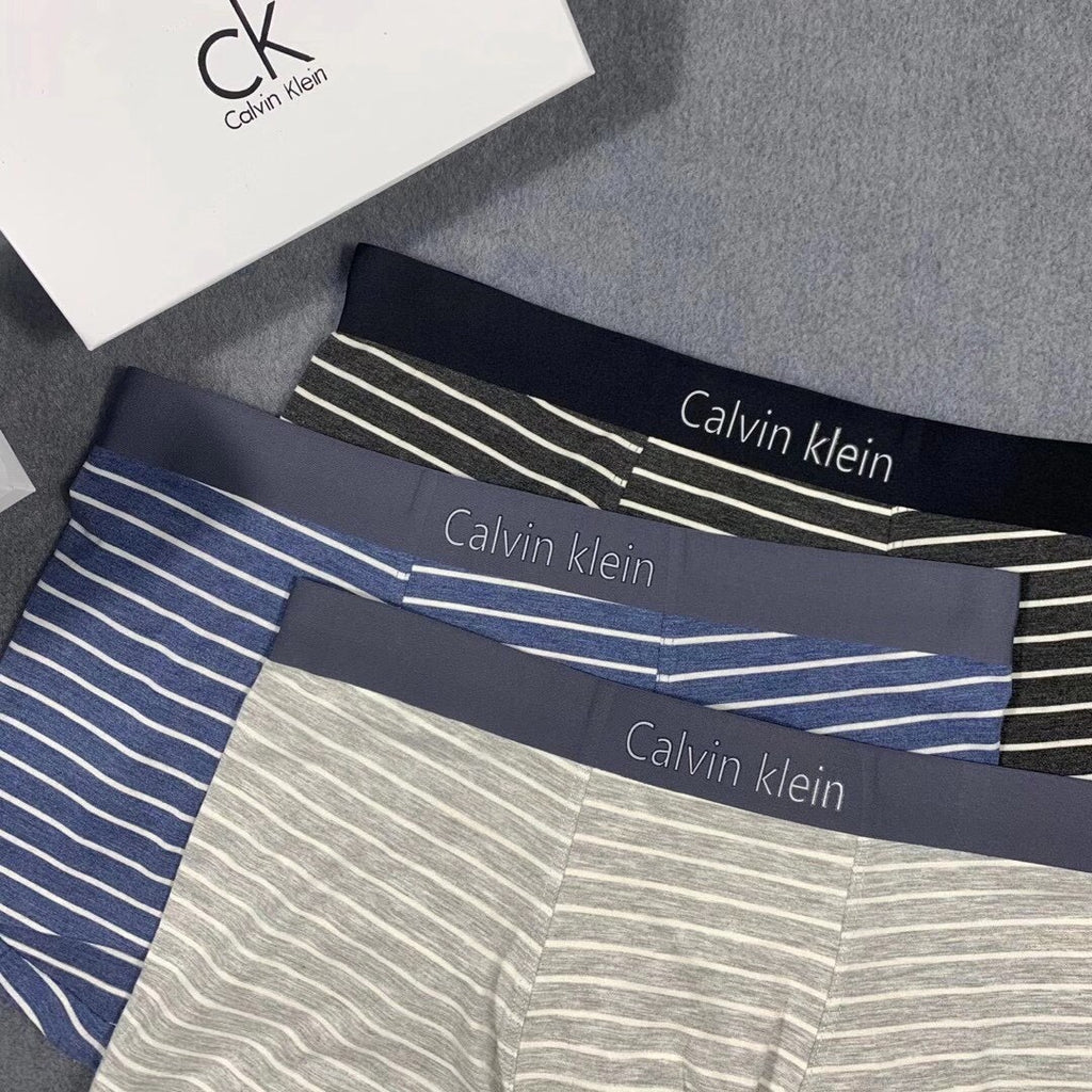 Calvin Klein Striped Boxer Briefs Collection Essentials