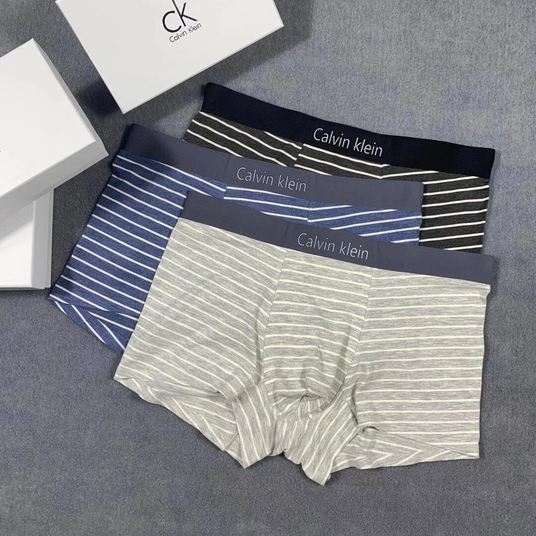 Calvin Klein Striped Boxer Briefs Collection Essentials