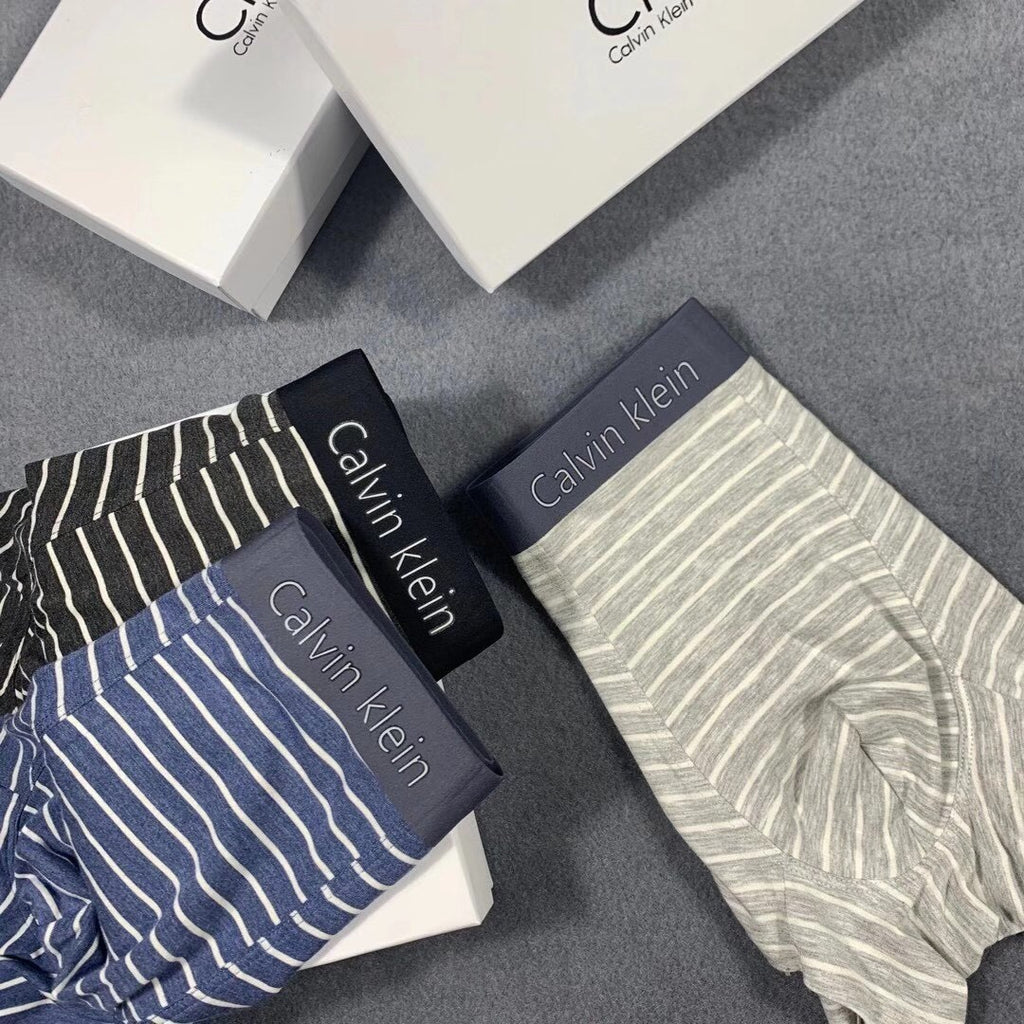 Calvin Klein Striped Boxer Briefs Collection Essentials