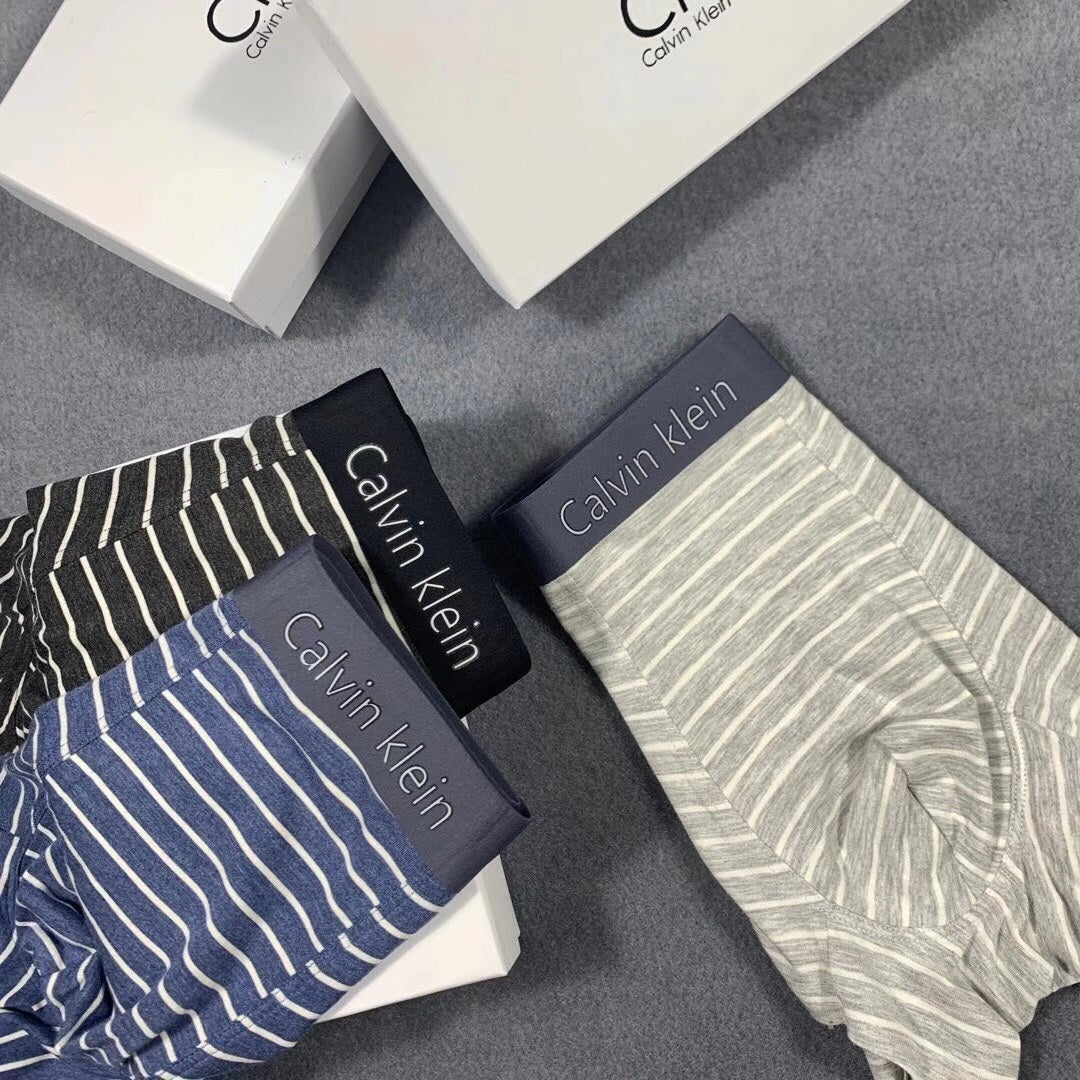 Calvin Klein Striped Boxer Briefs Collection Essentials