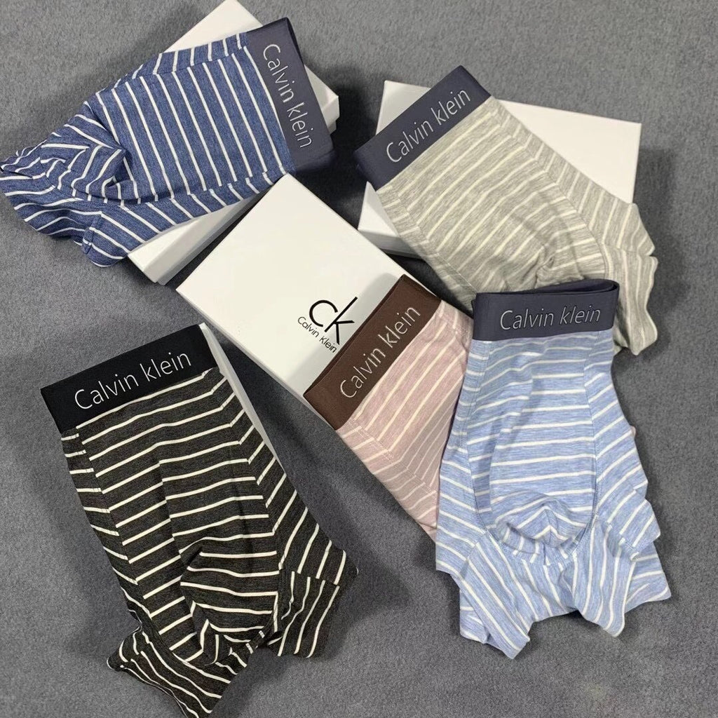 Calvin Klein Striped Boxer Briefs Collection Essentials
