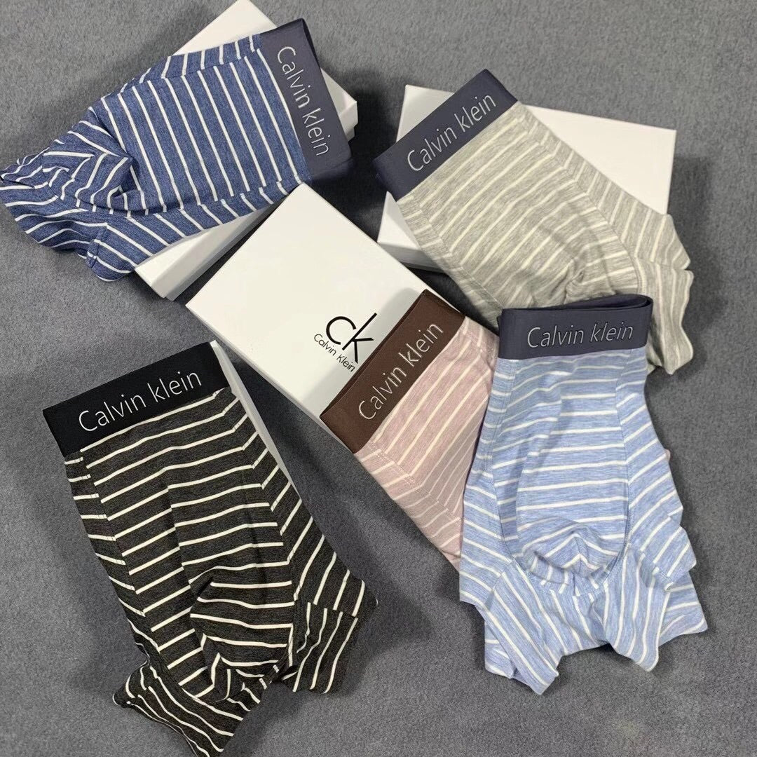 Calvin Klein Striped Boxer Briefs Collection Essentials