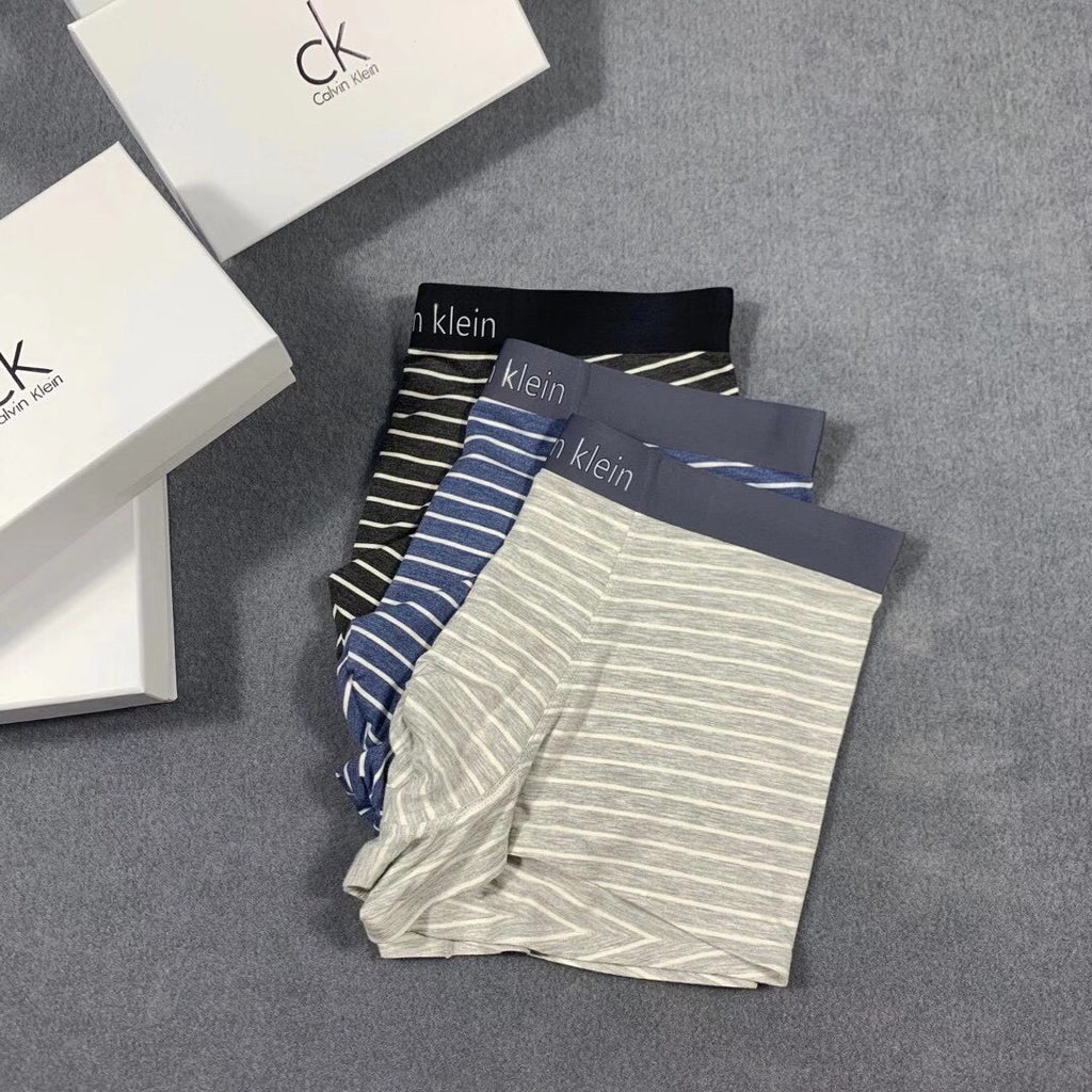 Calvin Klein Striped Boxer Briefs Collection Essentials