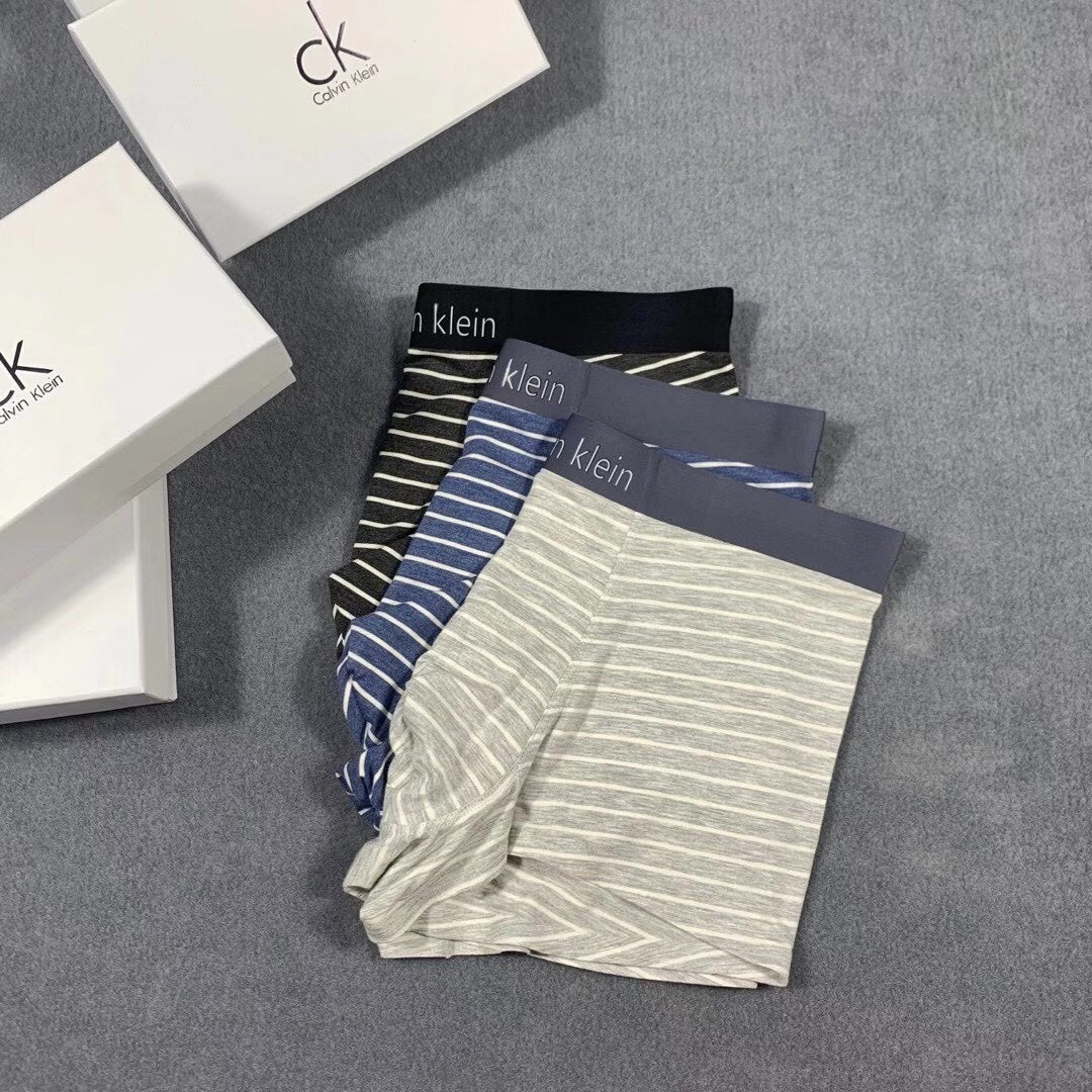 Calvin Klein Striped Boxer Briefs Collection Essentials