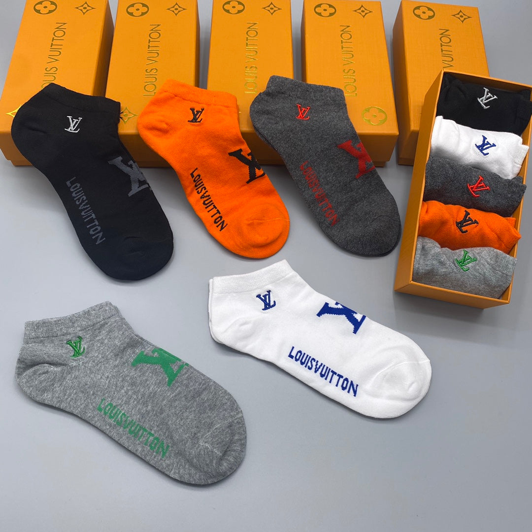 Louis Vuitton Short Socks - 5-Pair Pack