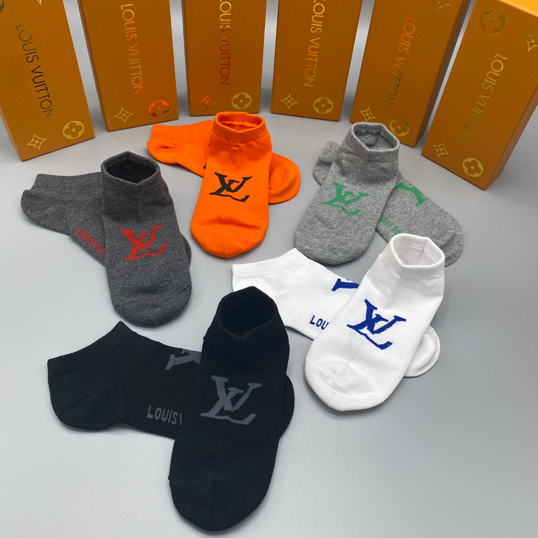 Louis Vuitton Short Socks - 5-Pair Pack