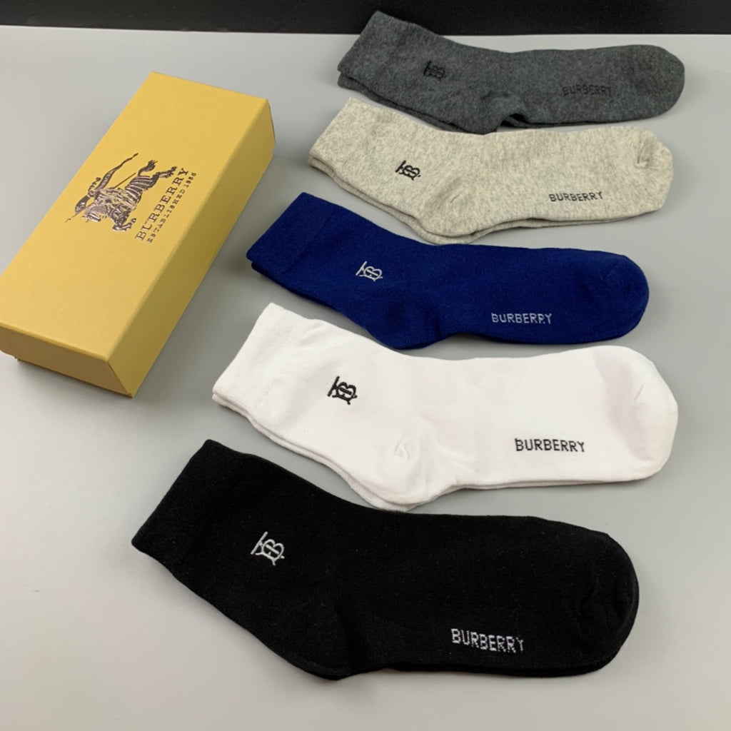 Burberry Cotton Men's Boxer Briefs - 5-Piece Box