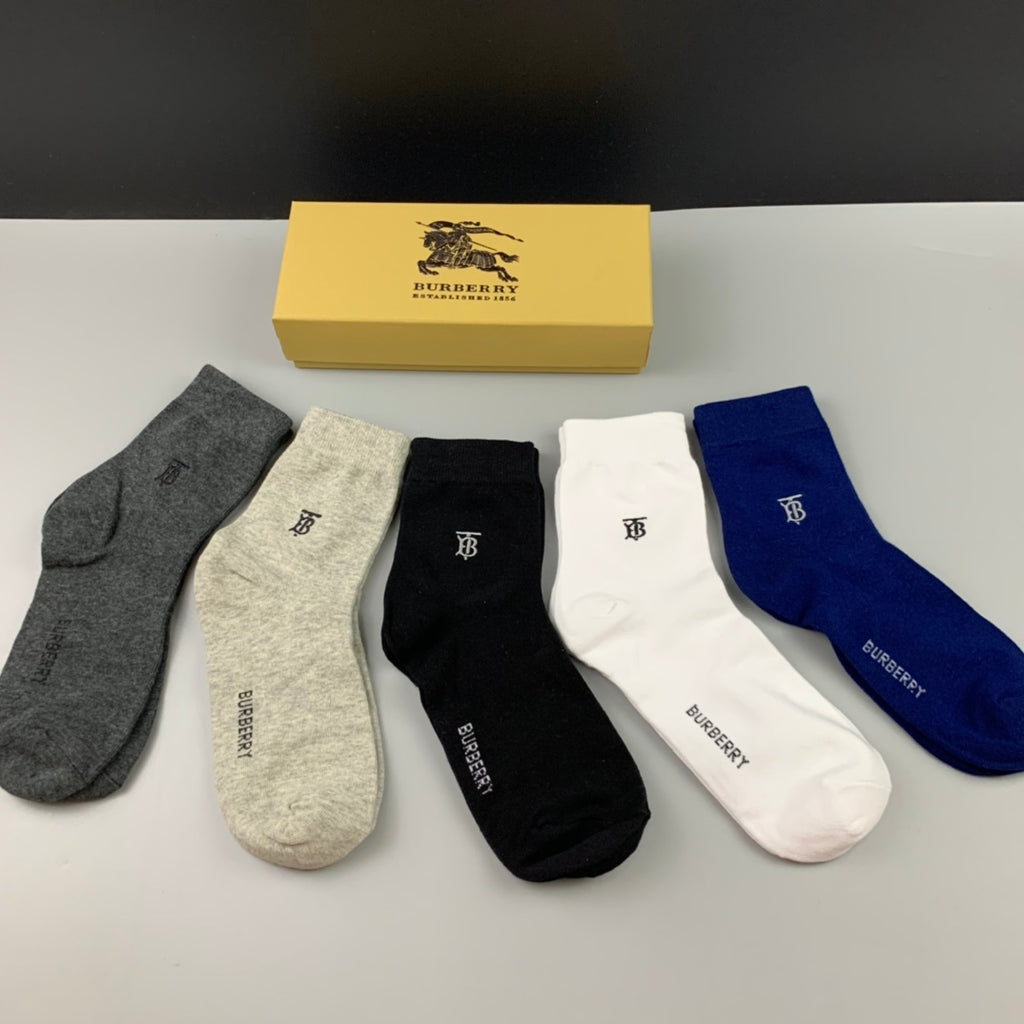 Burberry Cotton Men's Boxer Briefs - 5-Piece Box