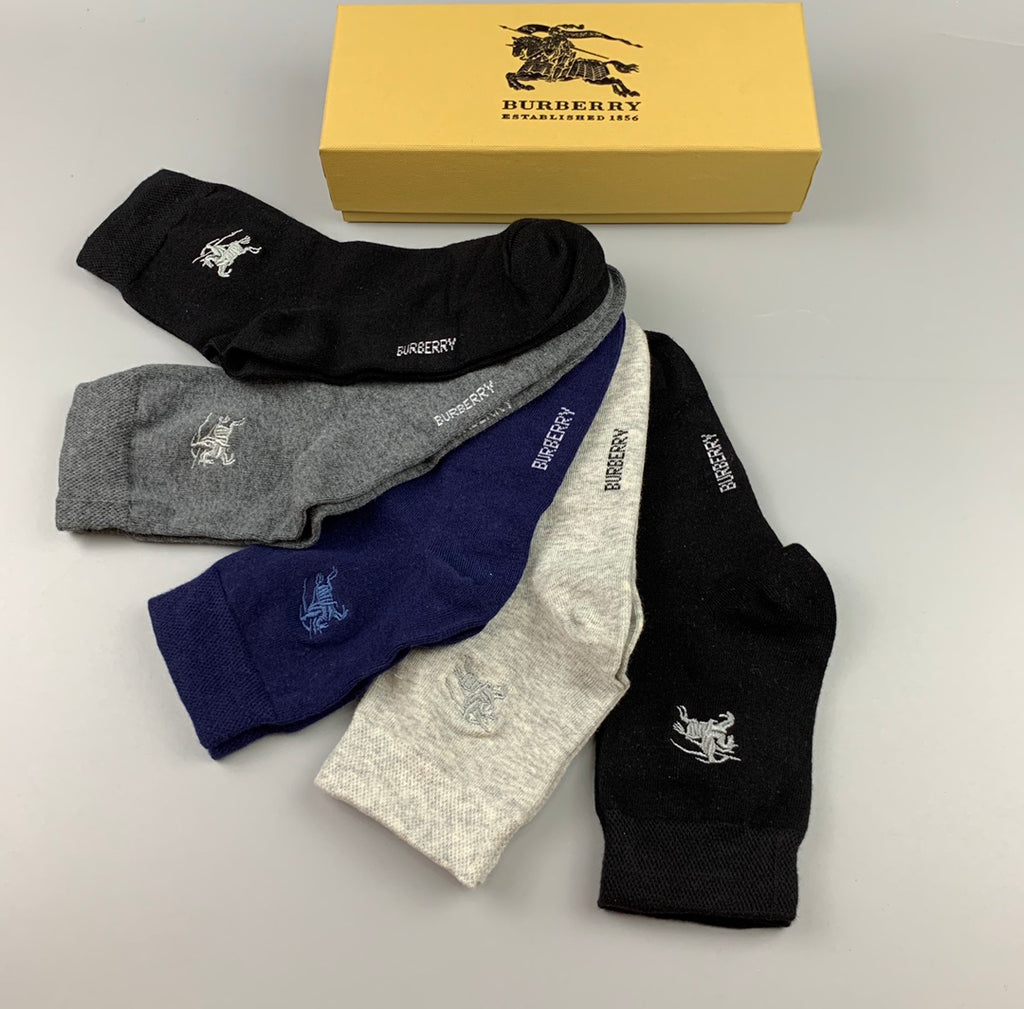 Burberry Small Horse Details No-Show Socks - 5-Pair Set