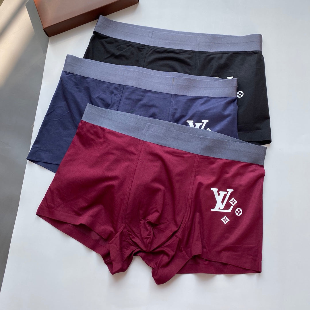 Louis Vuitton Small Initial Graphics Men's Boxer Briefs - 3-Piece Box
