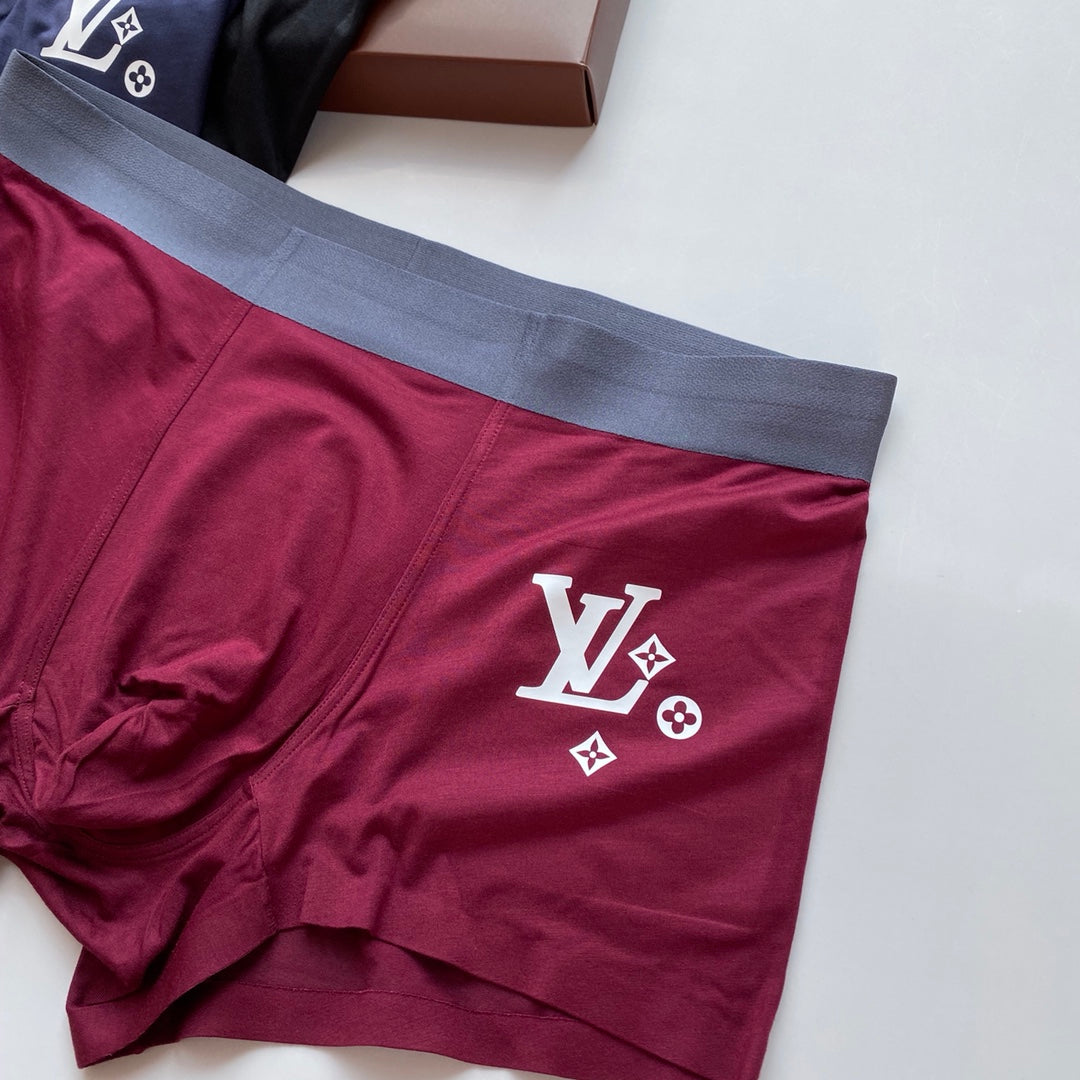Louis Vuitton Small Initial Details Men's Boxer Briefs - 3-Piece Box