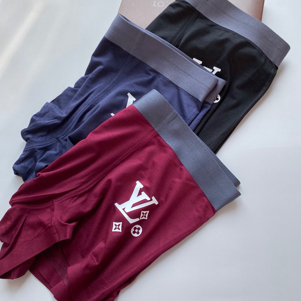 Louis Vuitton Large Initial Details Men's Boxer Briefs - 3-Piece Box