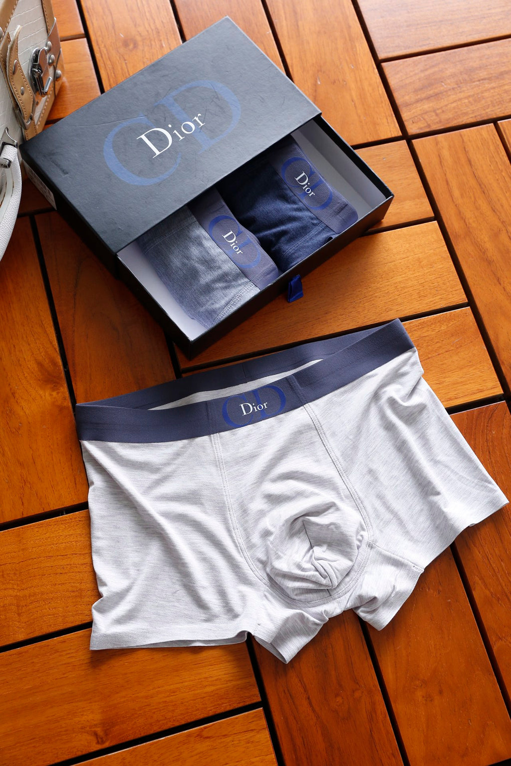 Dior Clean Tonal Waistbands Men's Boxer Briefs - 3-Piece Box