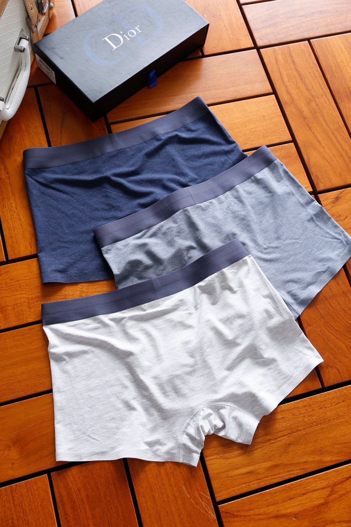 Dior Clean Tonal Waistbands Men's Boxer Briefs - 3-Piece Box