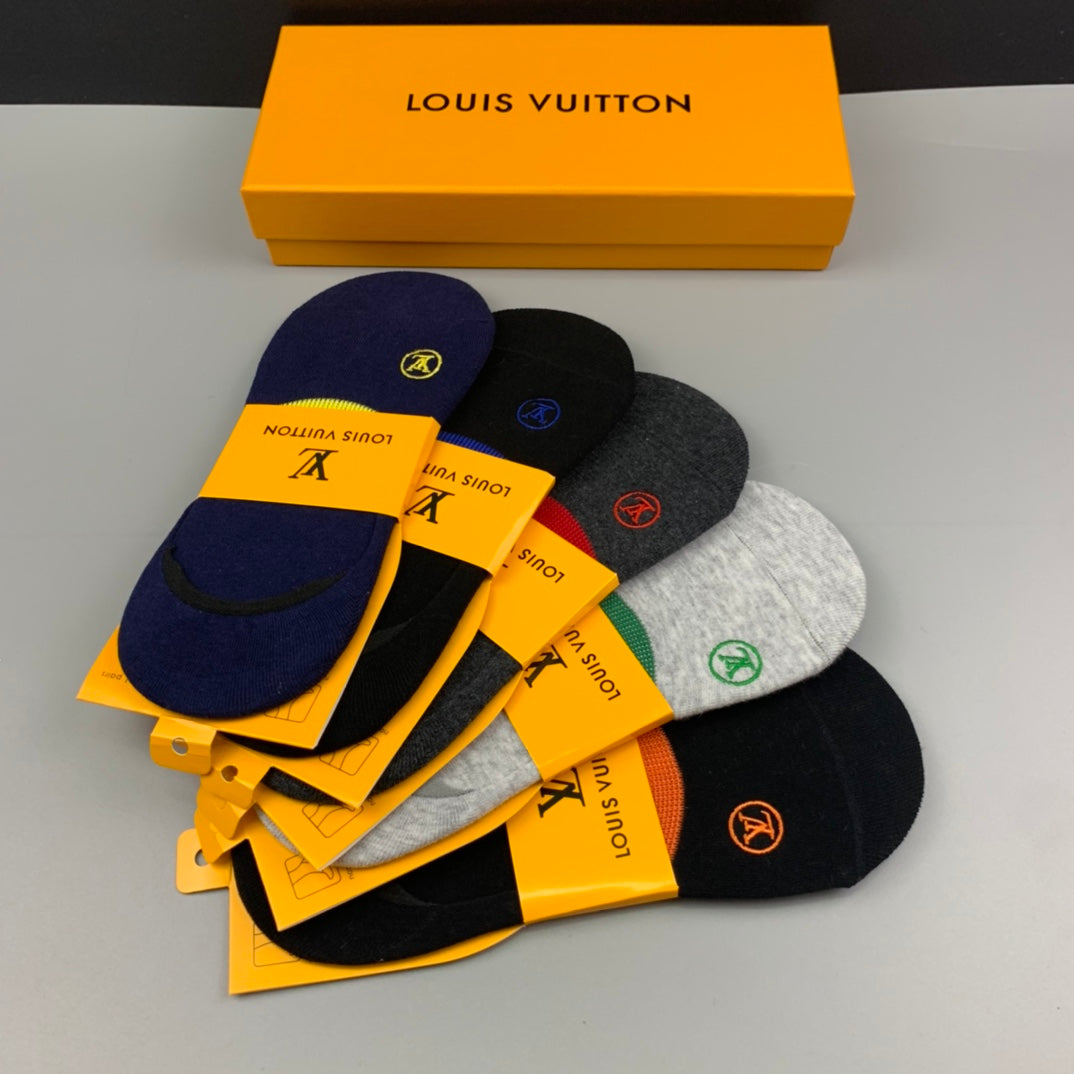 Louis Vuitton Cotton No-Show Socks