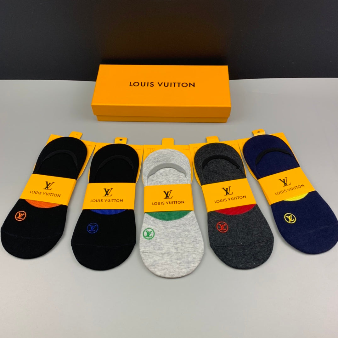 Louis Vuitton Cotton No-Show Socks