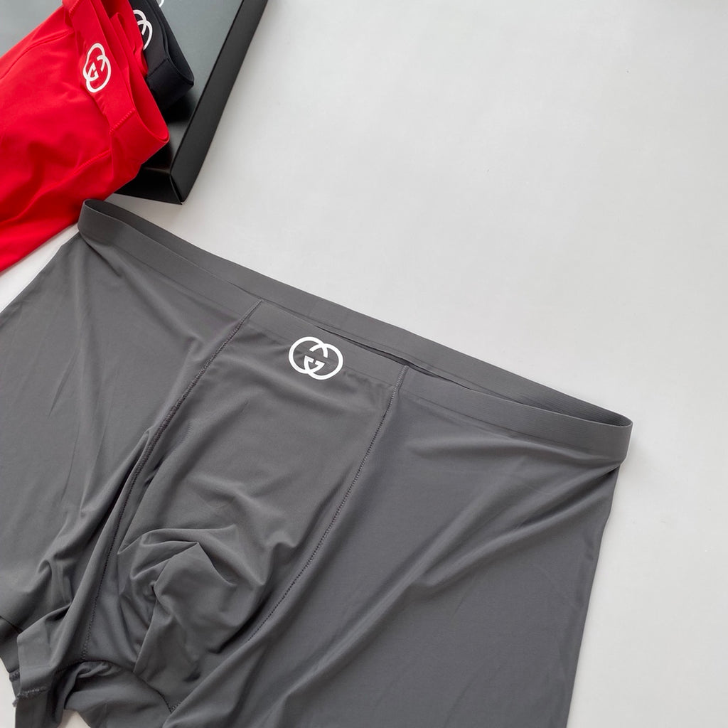Gucci Small Interlocking-Logo Details Men's Boxer Briefs - 3-Piece Box