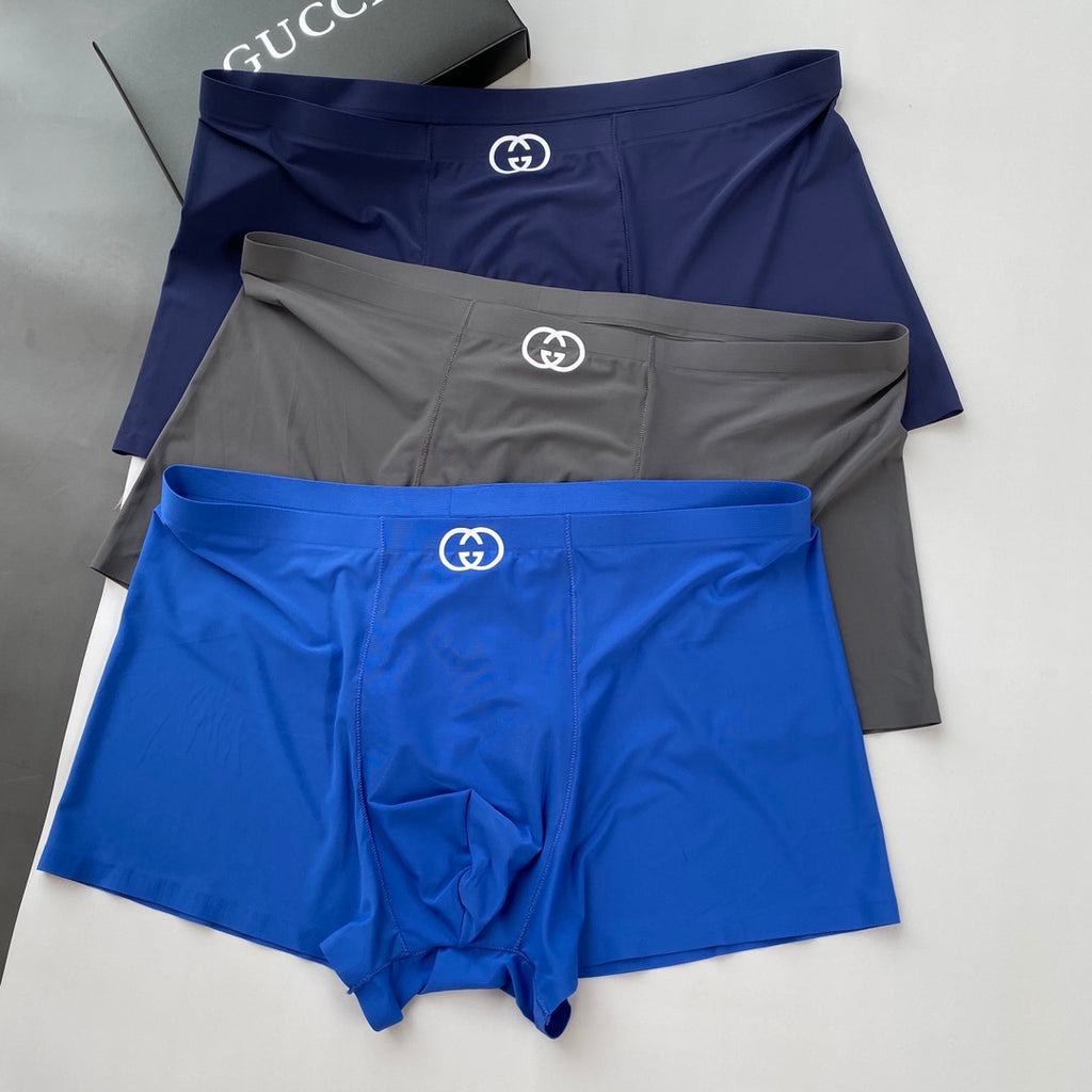 Gucci Small Interlocking-Logo Details Men's Boxer Briefs - 3-Piece Box