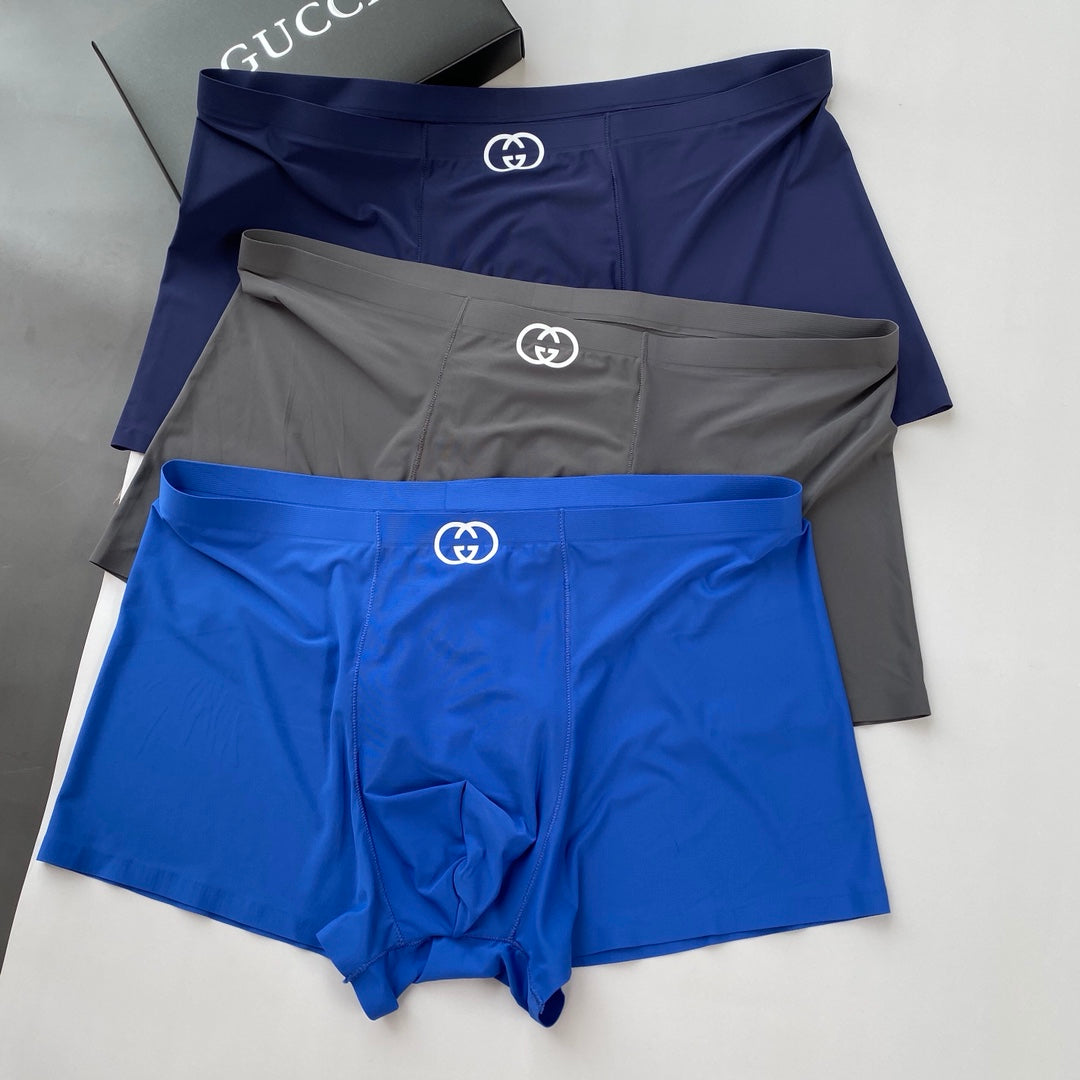 Gucci Small Interlocking-Logo Details Men's Boxer Briefs - 3-Piece Box