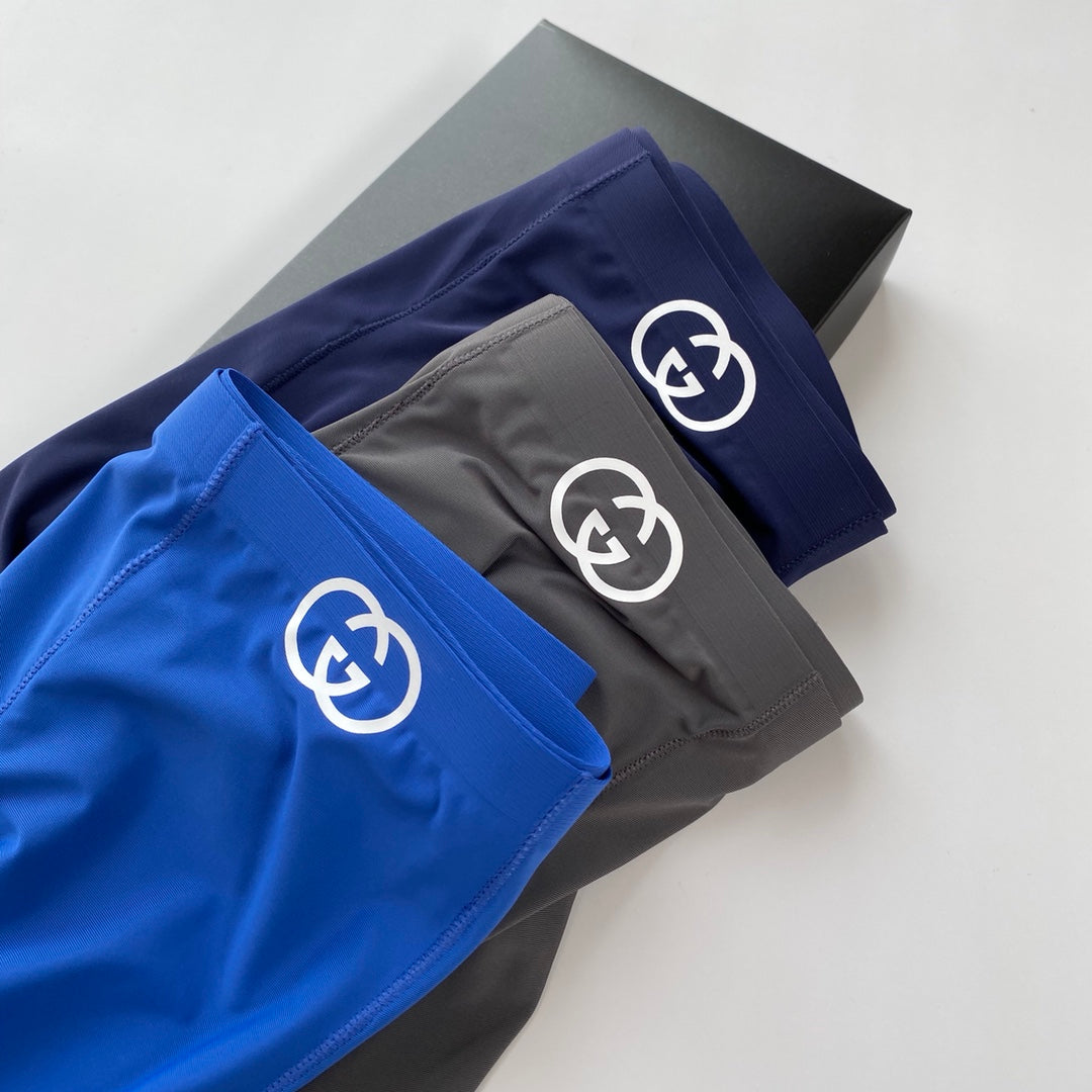 Gucci Small Interlocking-Logo Details Men's Boxer Briefs - 3-Piece Box