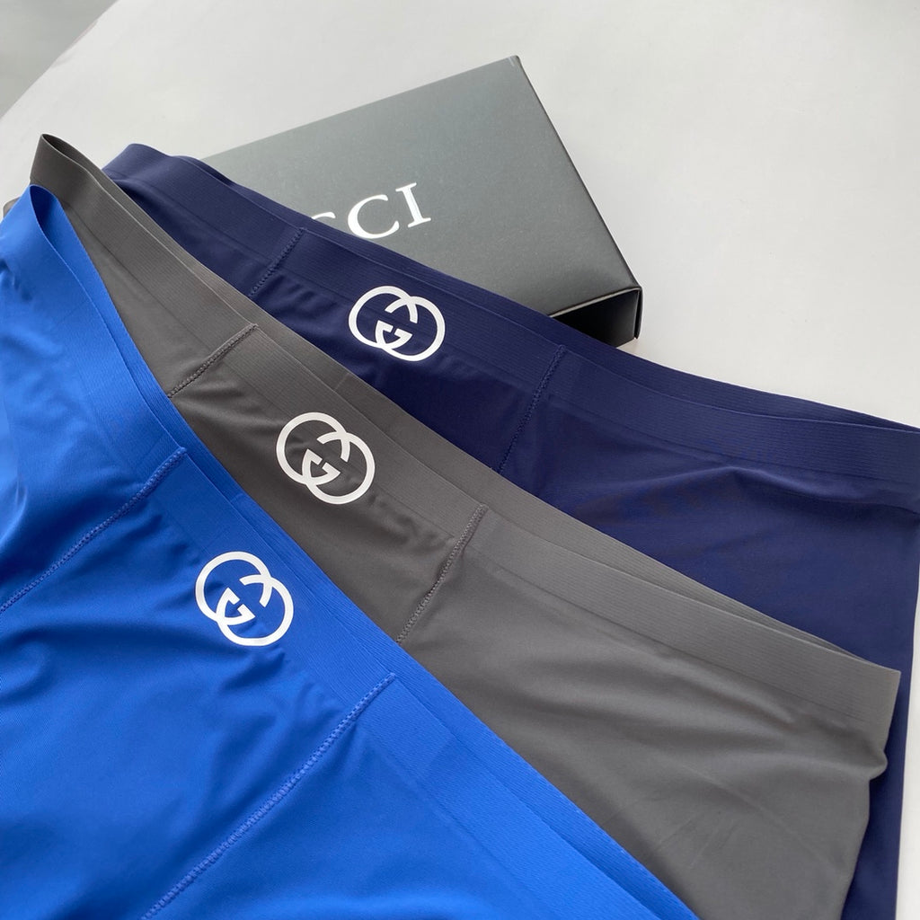 Gucci Small Interlocking-Logo Details Men's Boxer Briefs - 3-Piece Box