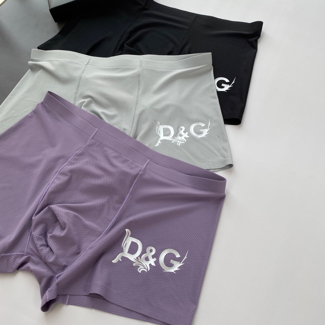 Dolce & Gabbana Milk-Silk Men's Boxer Briefs - 3-Piece Box - Sizes L-XXXL