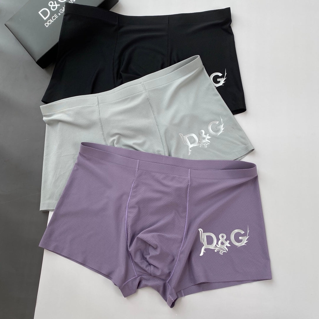 Dolce & Gabbana Milk-Silk Men's Boxer Briefs - 3-Piece Box - Sizes L-XXXL