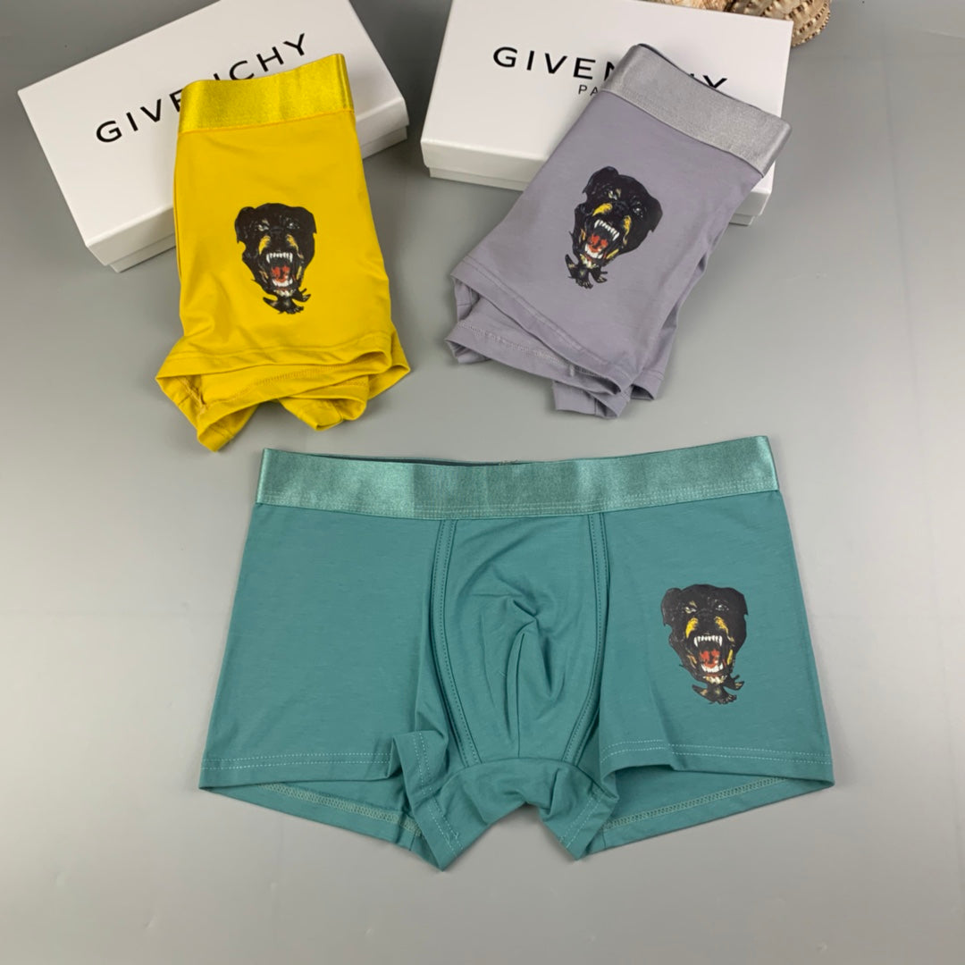 Givenchy Cotton Men's Boxer Briefs - 3-Piece Box