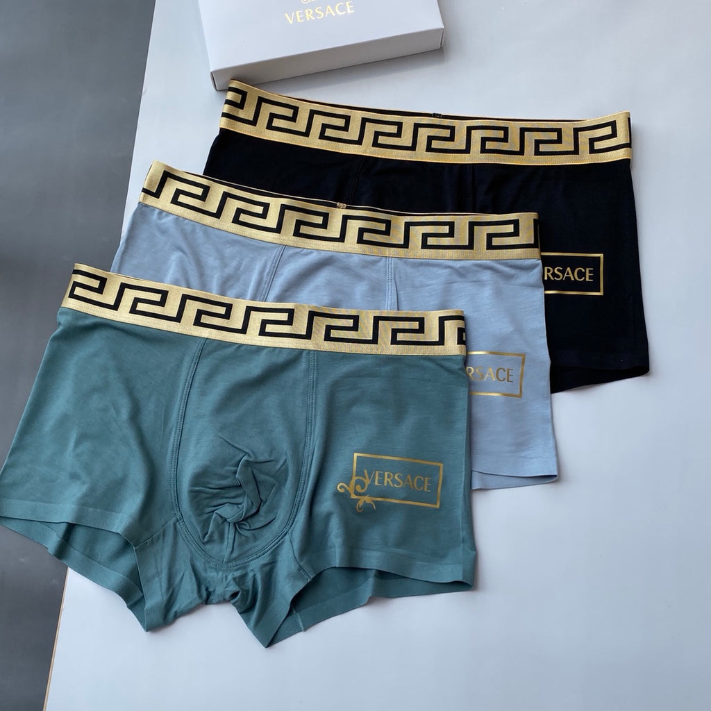 Versace Modal Men's Boxer Briefs - 3-Piece Box