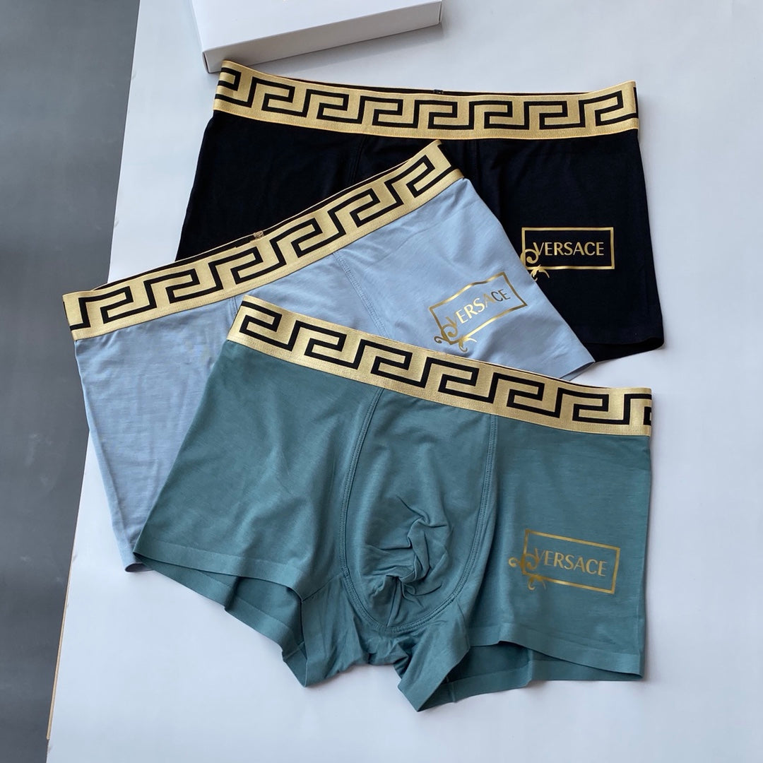 Versace Modal Men's Boxer Briefs - 3-Piece Box