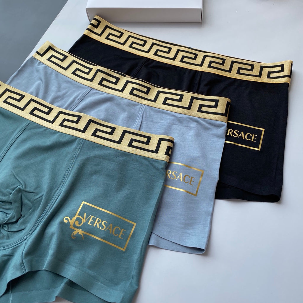 Versace Modal Men's Boxer Briefs - 3-Piece Box