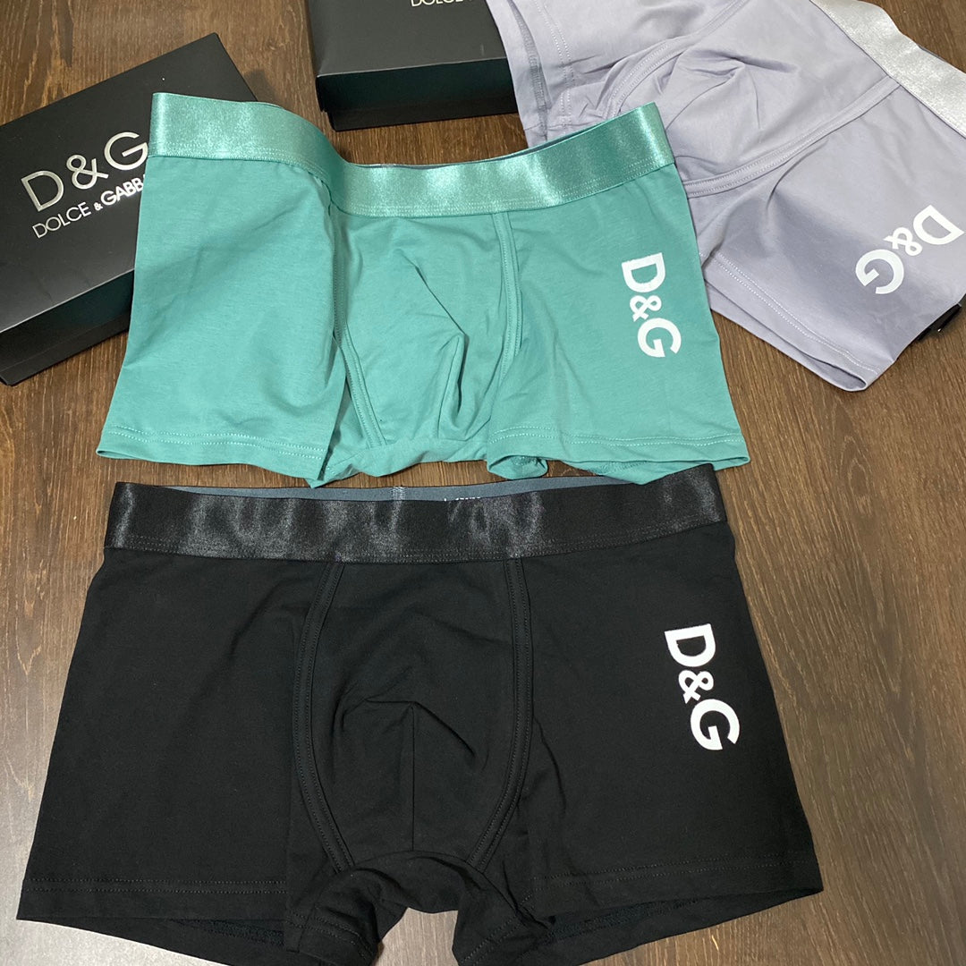 Cotton Men's Boxer Briefs - 3-Piece Box
