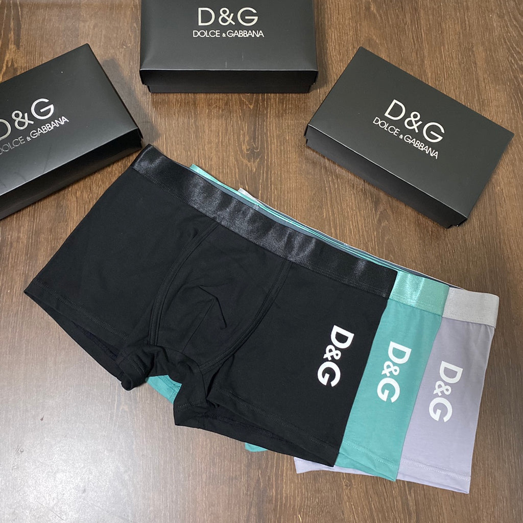 Cotton Men's Boxer Briefs - 3-Piece Box