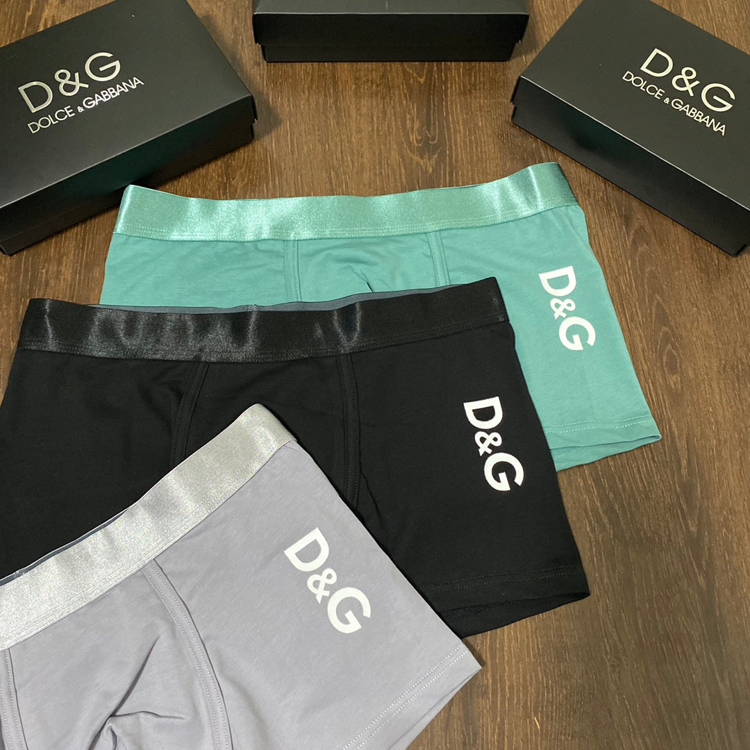 Cotton Men's Boxer Briefs - 3-Piece Box