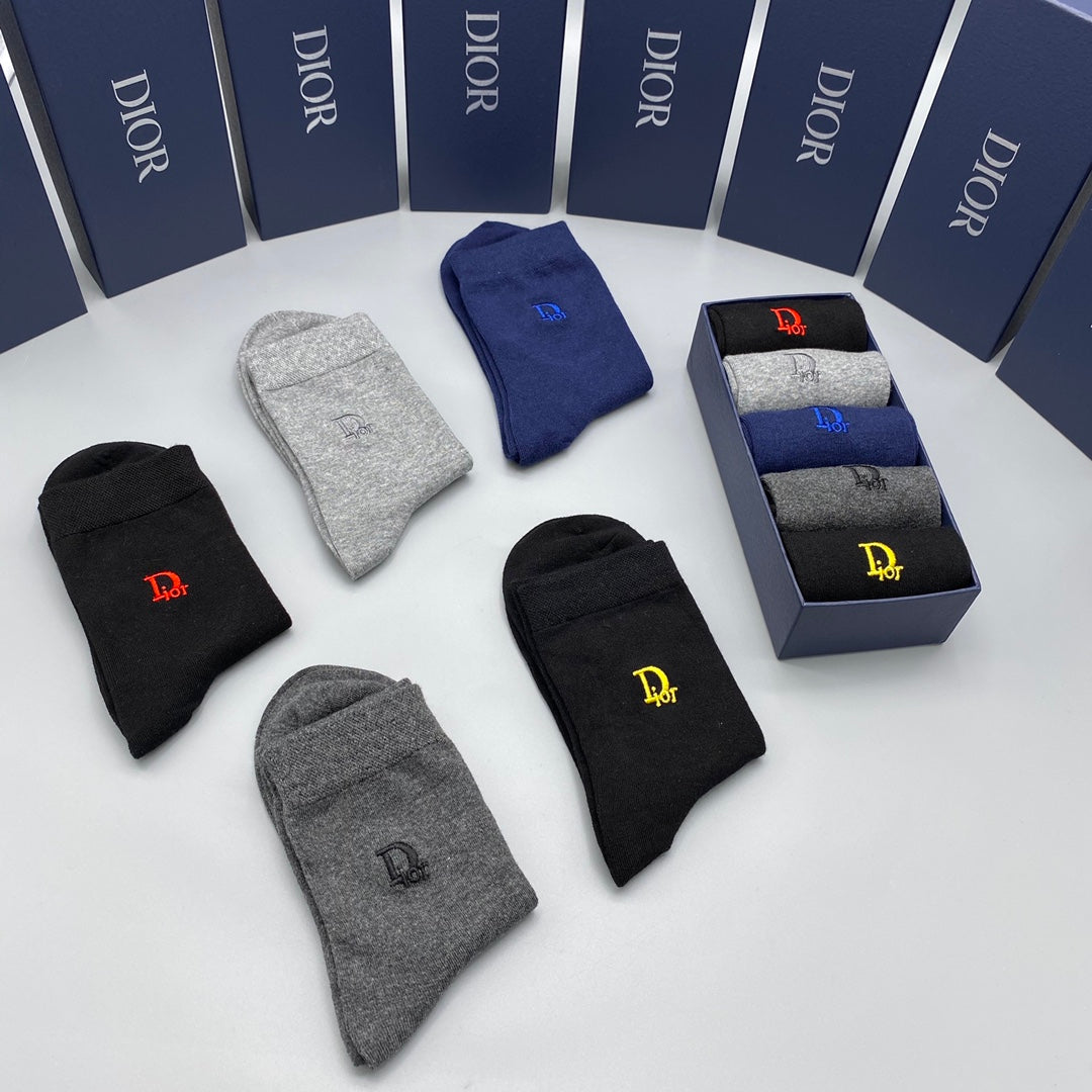Dior Crew Socks - 5-Pair Pack