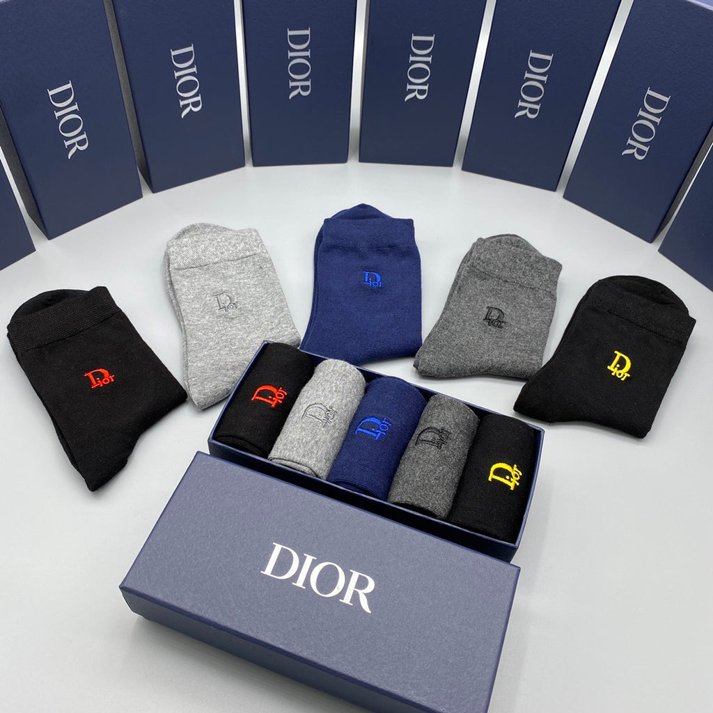 Dior Crew Socks - 5-Pair Pack