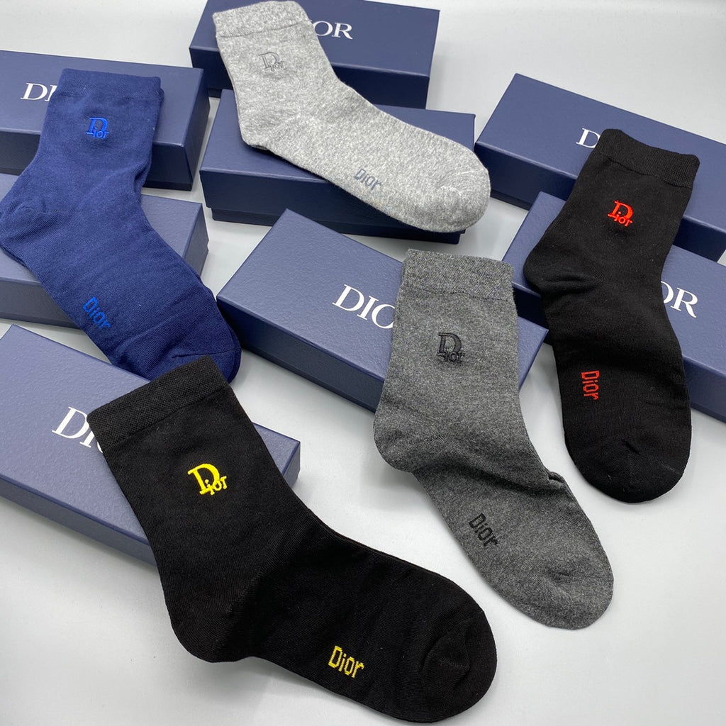 Dior Crew Socks - 5-Pair Pack