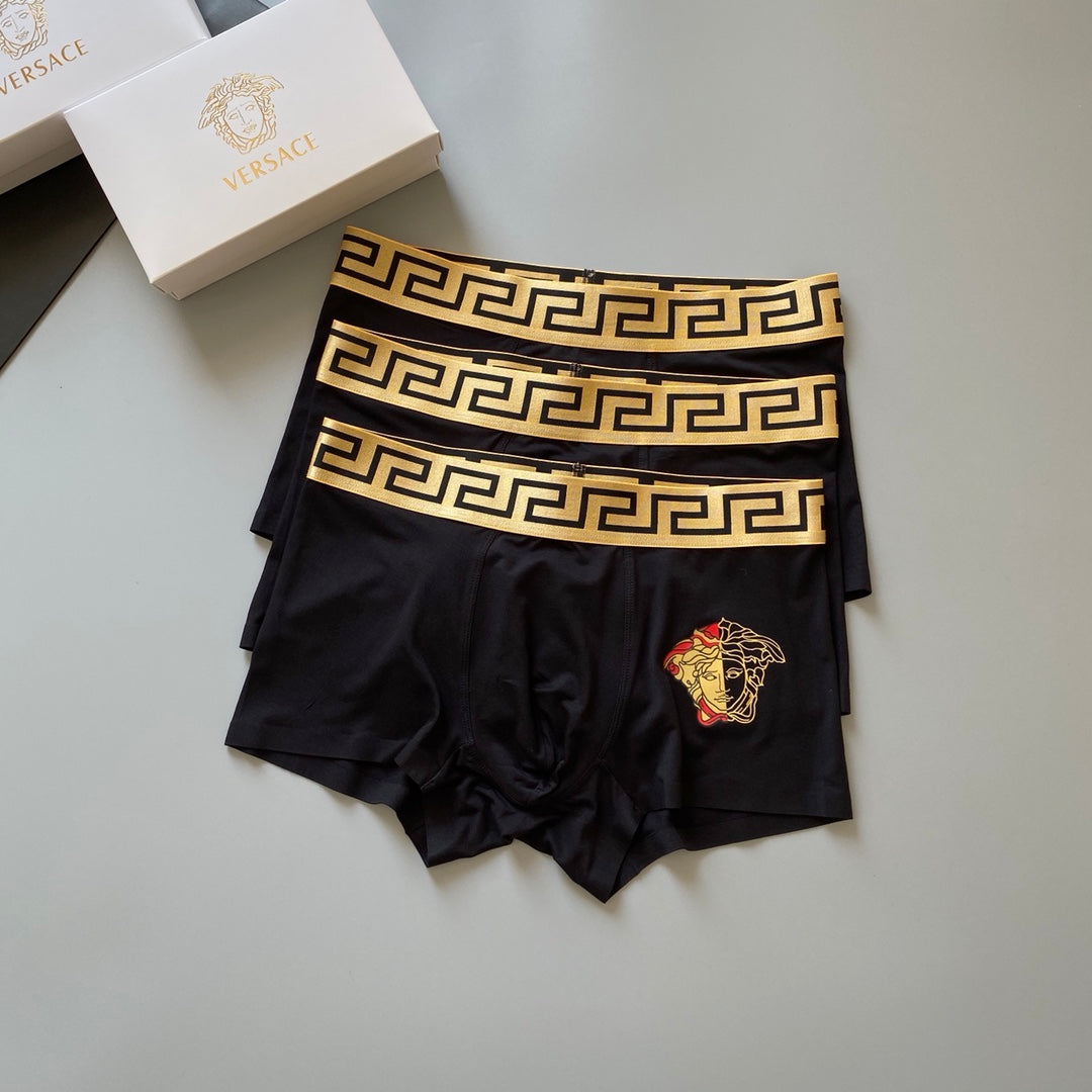 Versace Modal Men's Boxer Briefs - 3-Piece Box